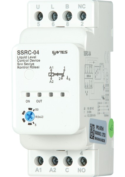 M1656 Ssrc-04 Sıvı Seviye Kontrol Röleleri Entes