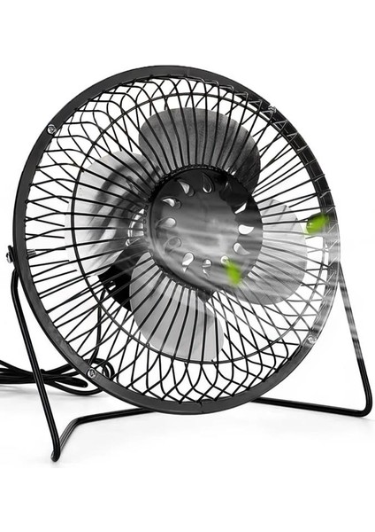 Masa Üstü USB Girişli Metal Serinletici Mini Vantilatör Fan