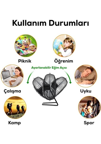 Masa Üstü USB Girişli Metal Serinletici Mini Vantilatör Fan fiyatları