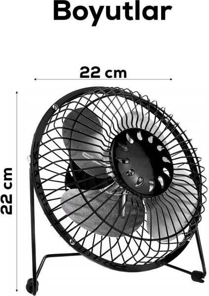 Masa Üstü USB Girişli Metal Serinletici Mini Vantilatör Fan indirimleri