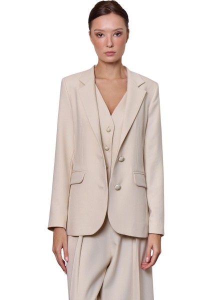 Marcella Klasik Modern Astarlı Ceket