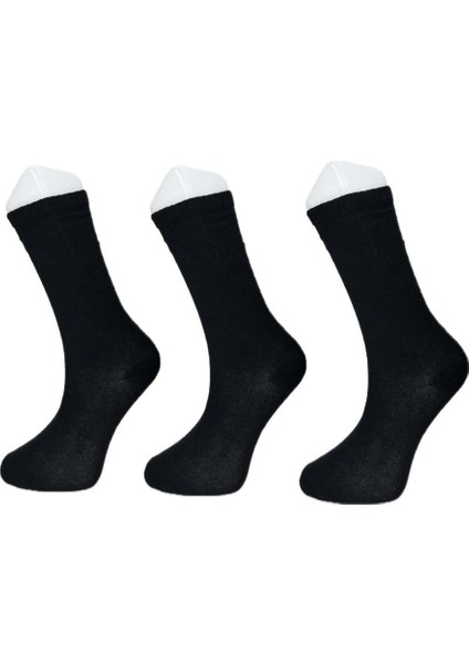 Look Socks Unisex Tenis Siyah 3'lü Çorap