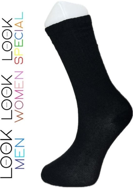 Look Socks Unisex Tenis Siyah 3'lü Çorap fırsatları