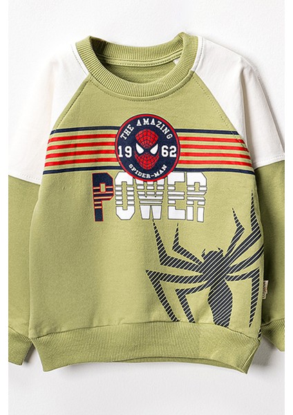 50624 3-7 Yaş Power Spıderman Baskılı Erkek Çocuk Takım