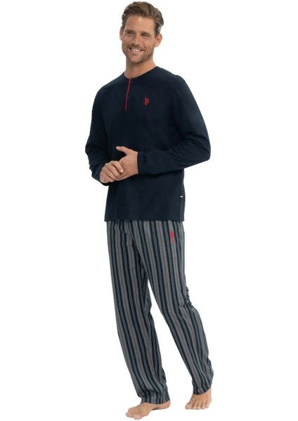 Erkek Lacivert Patlı Pijama Takımı fiyatları