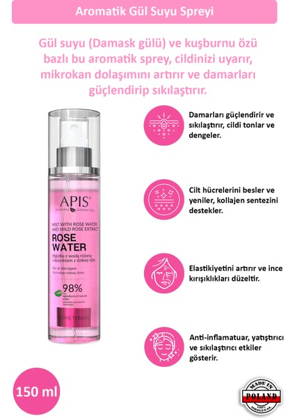 Gül Suyu ve Yaban Gülü Özlü Losyon - 150ML