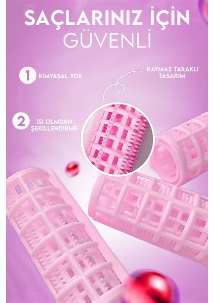 6'Lı Bigudi Seti – Güzel Ve Hacimli Saçlar Için Pratik Şekillendirme fiyatları