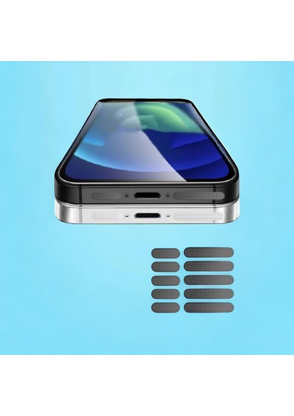 8 Adet Cep Telefonu Hoparlörü Için Toz Önleyici Sticker-Telefon Hoparlör Koruyucu 1.6 Cm-2.2 cm 4 Set 8 Adet fırsatları