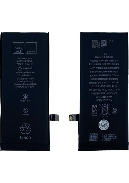 iPhone 8 Uyumlu Nettech 2330 Mah Batarya