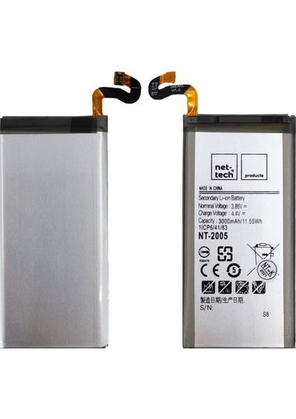 Samsung Galaxy G950 S8 Uyumlu Nettech 3000 Mah Batarya