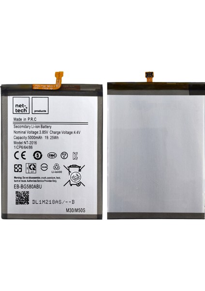 Samsung Galaxy M30 Uyumlu Nettech 5000 Mah Batarya