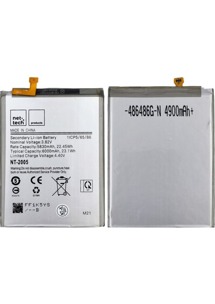 Samsung Galaxy M21 Uyumlu Nettech 5800 Mah Batarya