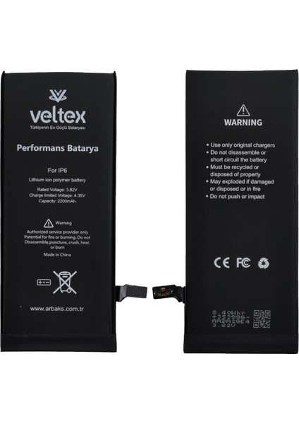 iPhone 6 Uyumlu Veltex 2200 Mah Batarya