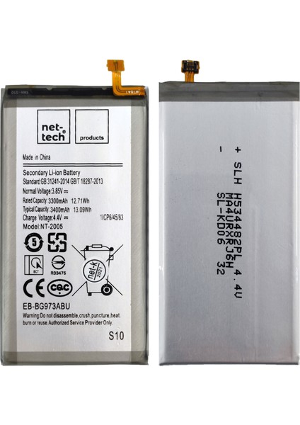 Samsung Galaxy S10 Uyumlu Nettech 3300 Mah Batarya