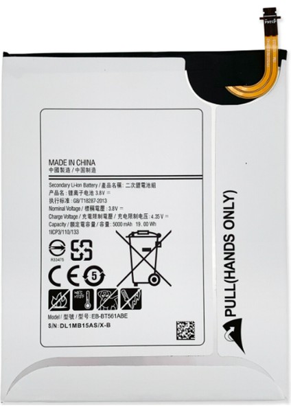 Samsung Galaxy T560 Tab E 9.6 Uyumlu Nettech 5000 Mah Batarya