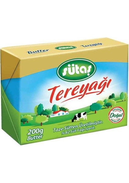 Tereyağı 200gr x 4 Adet Ekonomik Paketi Kahvaltılık Yemek Taze Sütten Üretilmiş Tereyağı