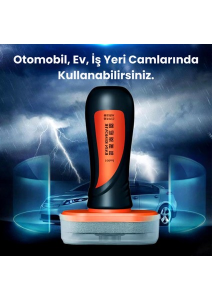 100ML Süper Etkili Su ve Kir Itici Yağmur Engelleyici Kaplama, Kask Camı, Pencere, Ayna, Cam Uyumlu