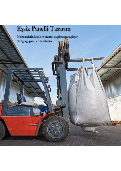 90X90X90 Ebatlarında Standart Bigbag Çuval 1 Ton Taşıma Kapasiteli 5 Adet