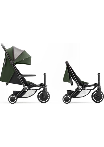 Traveler Hepsi Bir Arada Aktif Kabin Boy Bebek Arabası ve Bisiklet (6 Ay – 4 Yaş) - Forest Green
