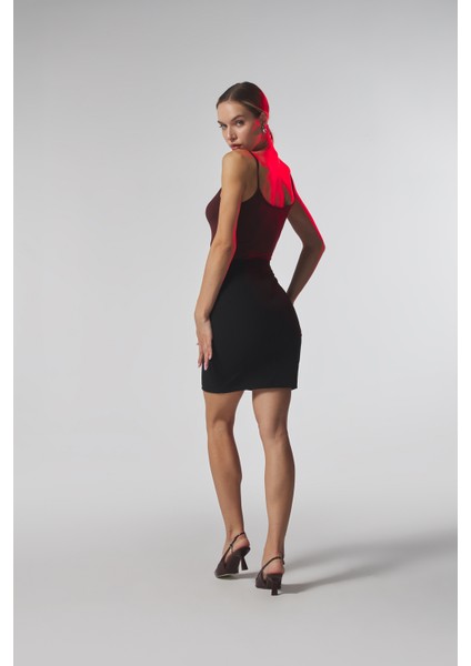 Siyah Kumaş Mini Etek fırsatları