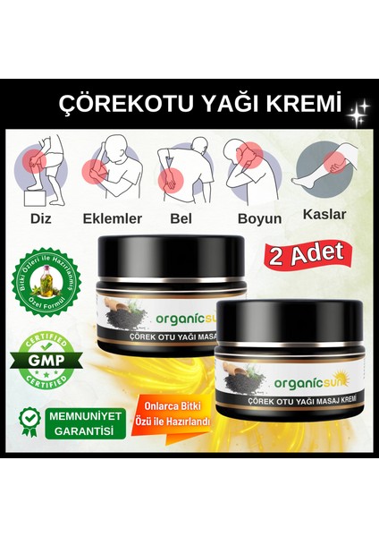 Çörek Otu Yağlı Masaj Kremi 100 ml x 2 Adet