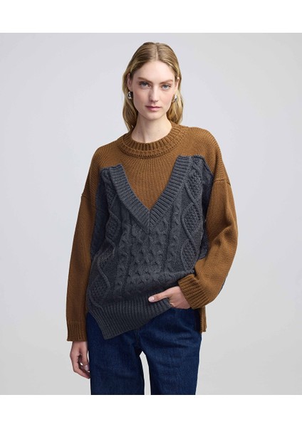 Colorblock Oversize Kazak Iw6240050186007