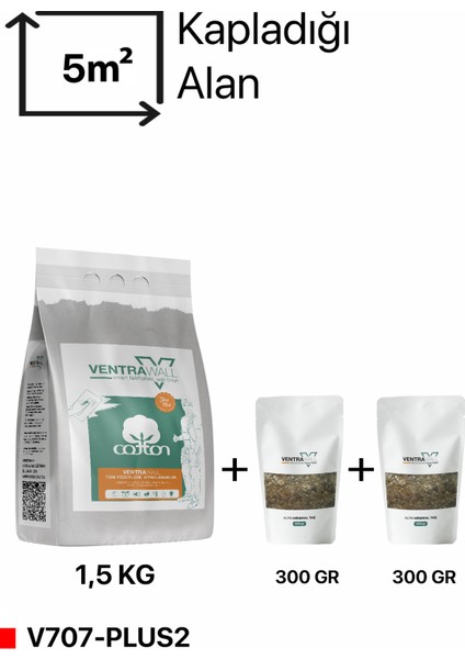 Isı ve Ses Yalıtımlı Sürülen Altın Mineral Taşlı Gri Duvar Kağıdı | V707-PLUS2 | 1,5 kg | 5m²