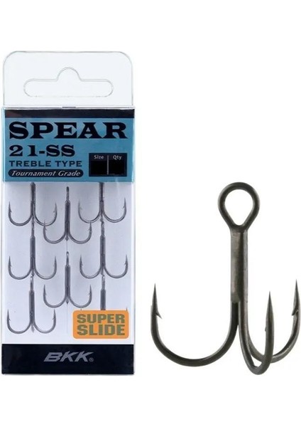 Spear-21 SS Üçlü Olta kancası no 6 8 Pcs modelleri