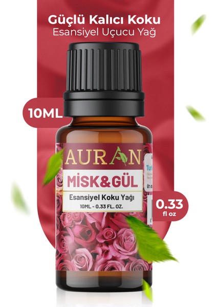 Misk & Gül Esansiyel Uçucu Koku Yağı Ortam Kokusu Doğal Yağ Sihirli Küre Hobi Esansı 10ml