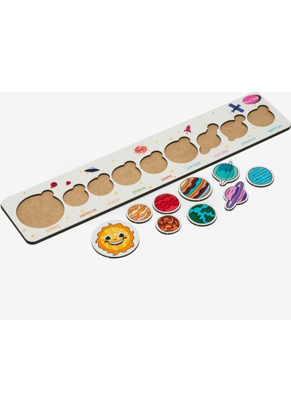 Montessori Gezegenler Puzzle