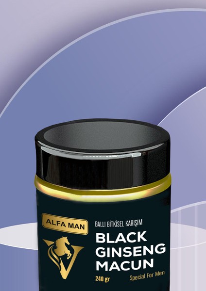 Black Ginseng Macun Erkekler Için Güç ve Performanss Macunu 3 Kutu