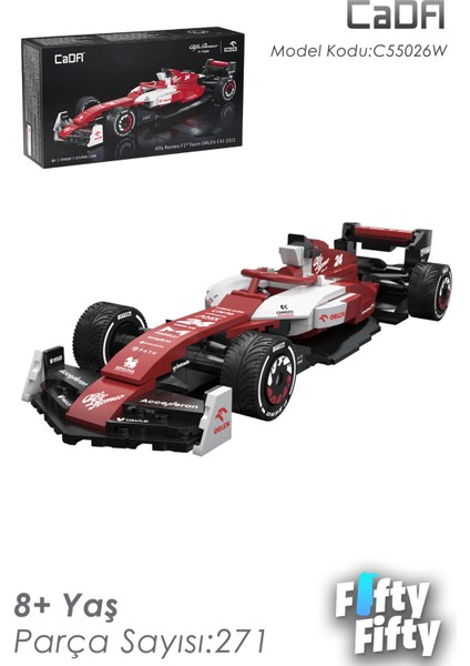 Cada Alfa Romeo F1® Team Orlen C42 1/24 Scale -C55026W (271 Parça) Oyuncak Yapım Seti