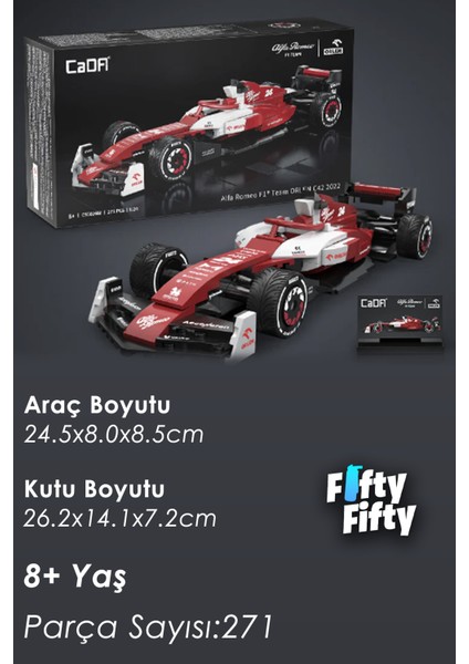 Cada Alfa Romeo F1® Team Orlen C42 1/24 Scale -C55026W (271 Parça) Oyuncak Yapım Seti