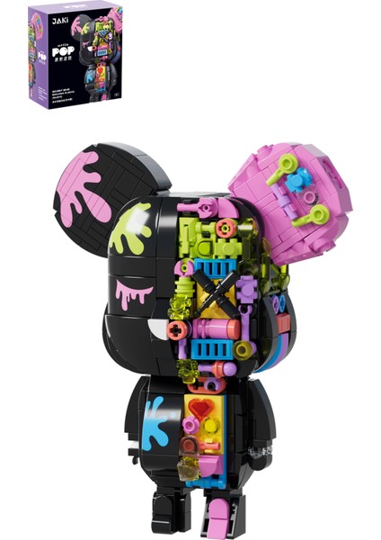 Jaki Maker Pop Mıknatıs Ayı -JK6250-1(546 Parça) Oyuncak Yapım Seti