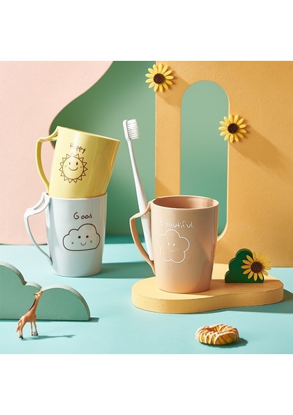 Plastik Düşme Önleyici Yıkama Kabı Büyük Kapasiteli Ev Diş Fırçalama Kabı (Yurt Dışından) fiyatları
