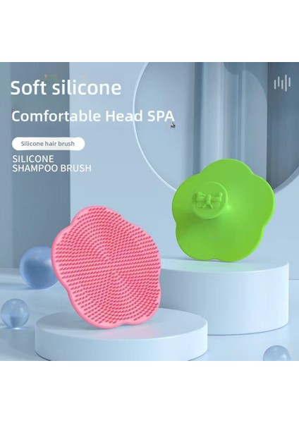 Bebek Şampuanı Fırçası Silikon Kepek Giderici Banyo Fırçası (Yurt Dışından)
