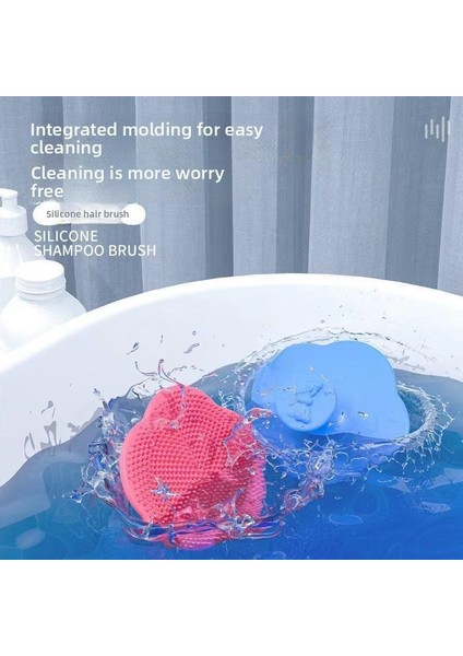 Bebek Şampuanı Fırçası Silikon Kepek Giderici Banyo Fırçası (Yurt Dışından)