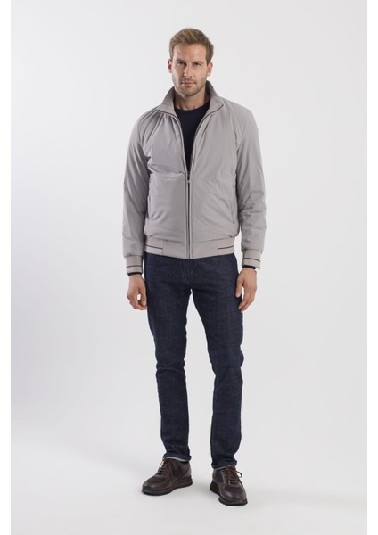 Taş Comfort Fit Dik Yaka Mont