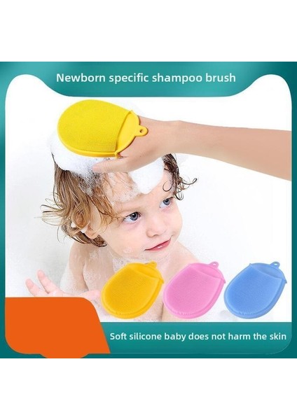 Bebek Silikon Şampuan Fırçası Banyo Masajı Yüz Yıkama Fırçası (Yurt Dışından)