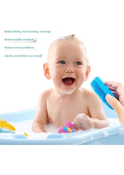 Bebek Silikon Banyo Fırçası Banyo Fırçası Silikon Fırça (Yurt Dışından)
