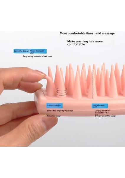 Silikon Şampuan Fırçası Saç Derisi Temizleme Masaj Fırçası (Yurt Dışından) modelleri