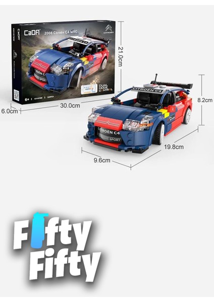 Cada Citroen C4 Wrc Uzaktan Kumandalı -C51078W (329 Parça) Oyuncak Yapım Seti