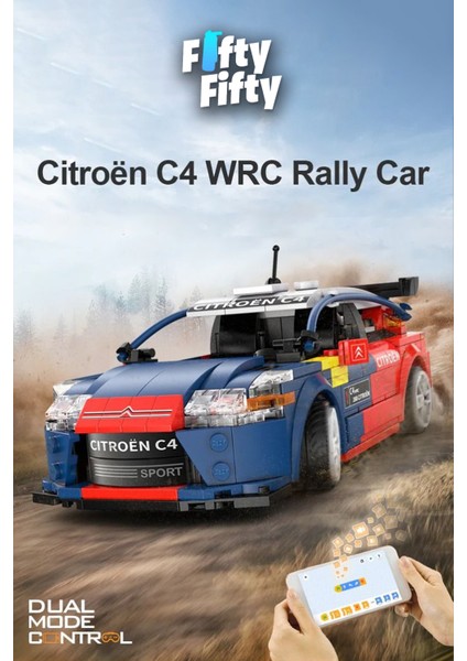 Cada Citroen C4 Wrc Uzaktan Kumandalı -C51078W (329 Parça) Oyuncak Yapım Seti