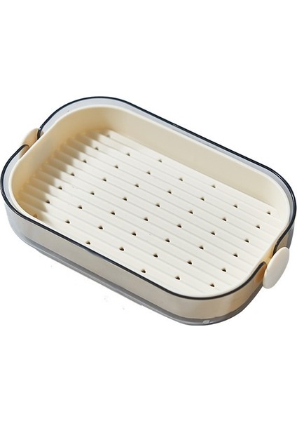 Banyo Sabunluk Çift Katmanlı Drenaj Sabunluk Saklama Kutusu (Yurt Dışından)