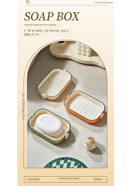 Banyo Sabunluk Çift Katmanlı Drenaj Sabunluk Saklama Kutusu (Yurt Dışından) modelleri