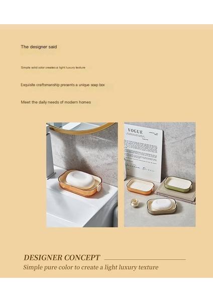 Banyo Sabunluk Çift Katmanlı Drenaj Sabunluk Saklama Kutusu (Yurt Dışından) fırsatları