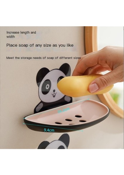 Karikatür Panda Sabunluk Çok Fonksiyonlu Duvara Monte Sabun Depolama Rafı (Yurt Dışından) fiyatları
