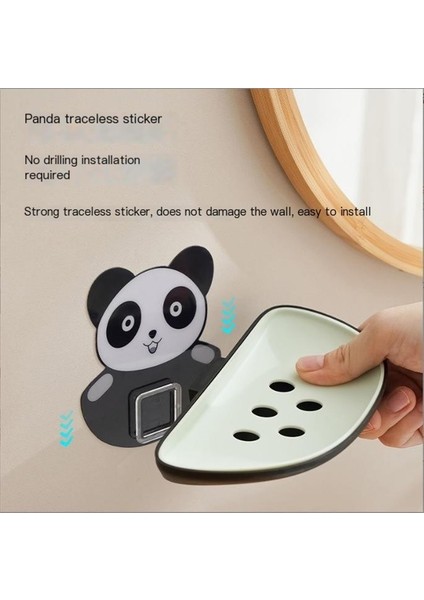 Karikatür Panda Sabunluk Çok Fonksiyonlu Duvara Monte Sabun Depolama Rafı (Yurt Dışından) fırsatları