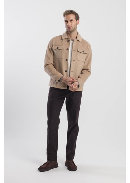 Taba Comfort Fit Bebe Yaka Yünlü Mont