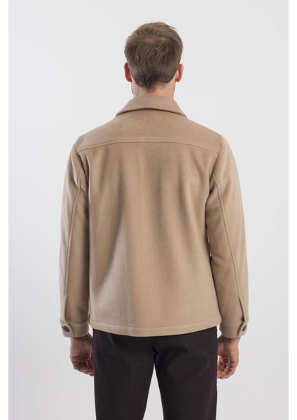 Taba Comfort Fit Bebe Yaka Yünlü Mont